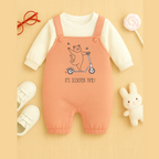 Scooter Time Winter Dungaree Romper