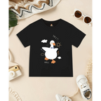 Duck Printed Basic Tee (Black)