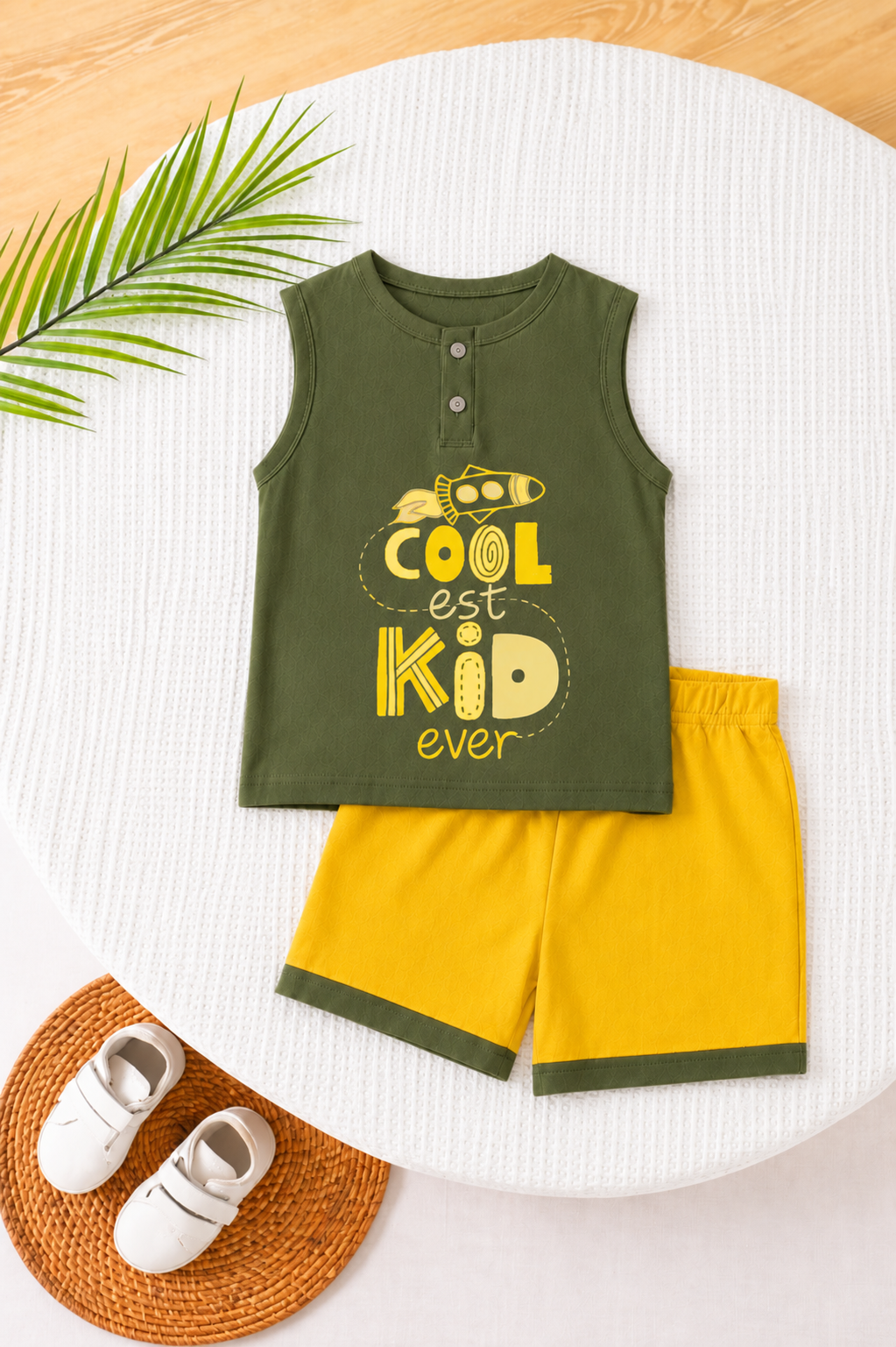 Cool Kid Henley Sando Set | Twinkle Tods