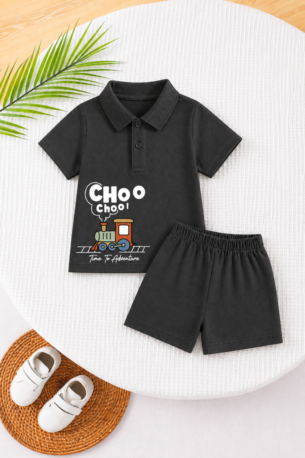Train Time Polo Set