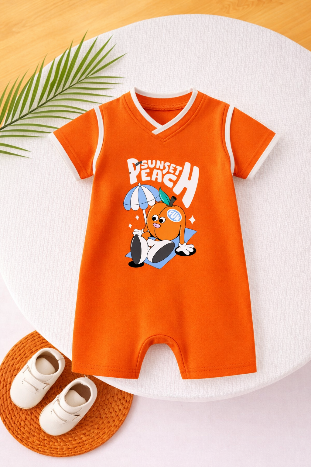 Sunset Peach Vibes Playsuit