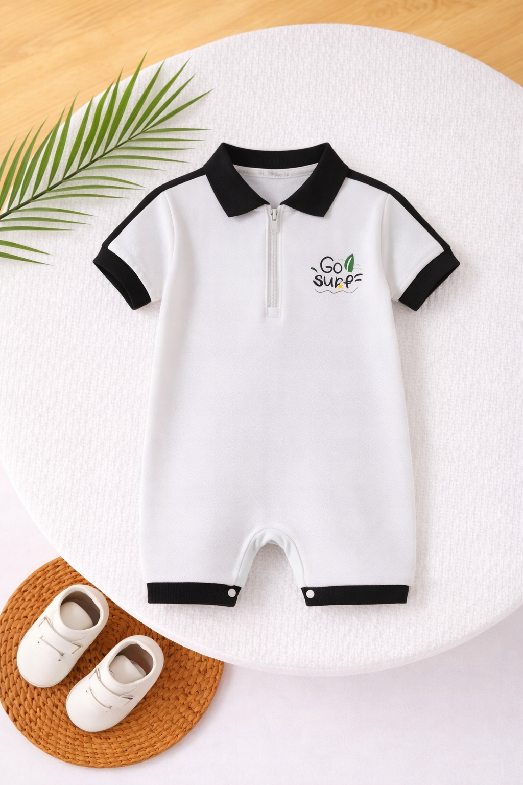 Go Surf Polo Zip Romper