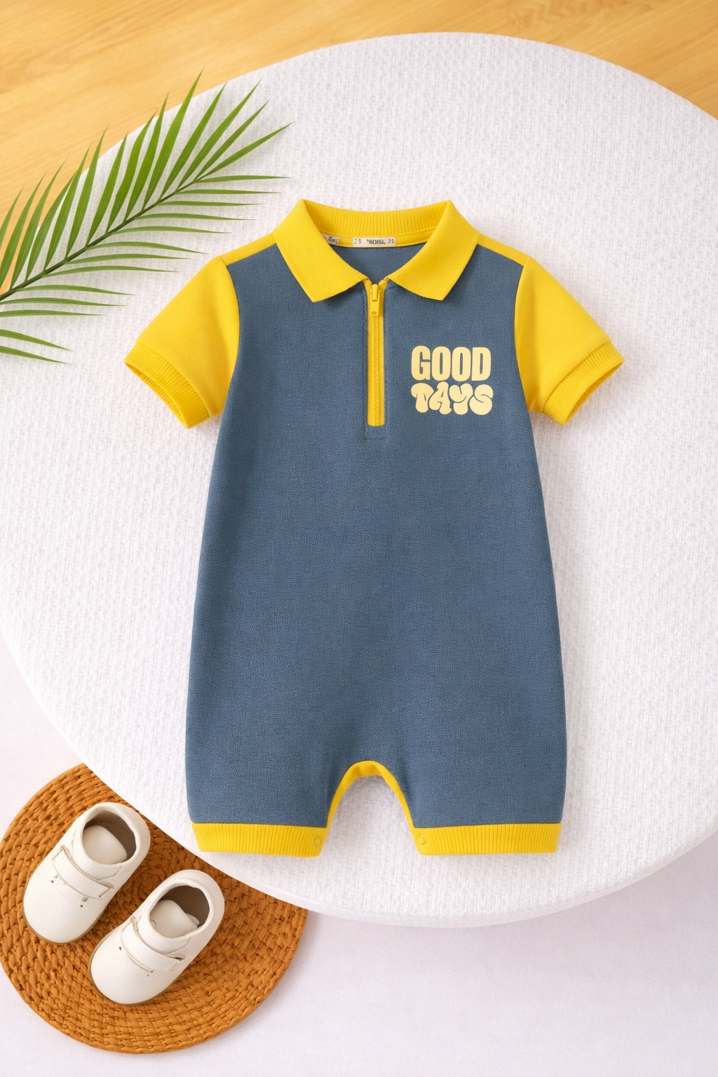 Good Days Polo Zip Romper