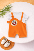 Giggles Orange Cut & Sew Romper