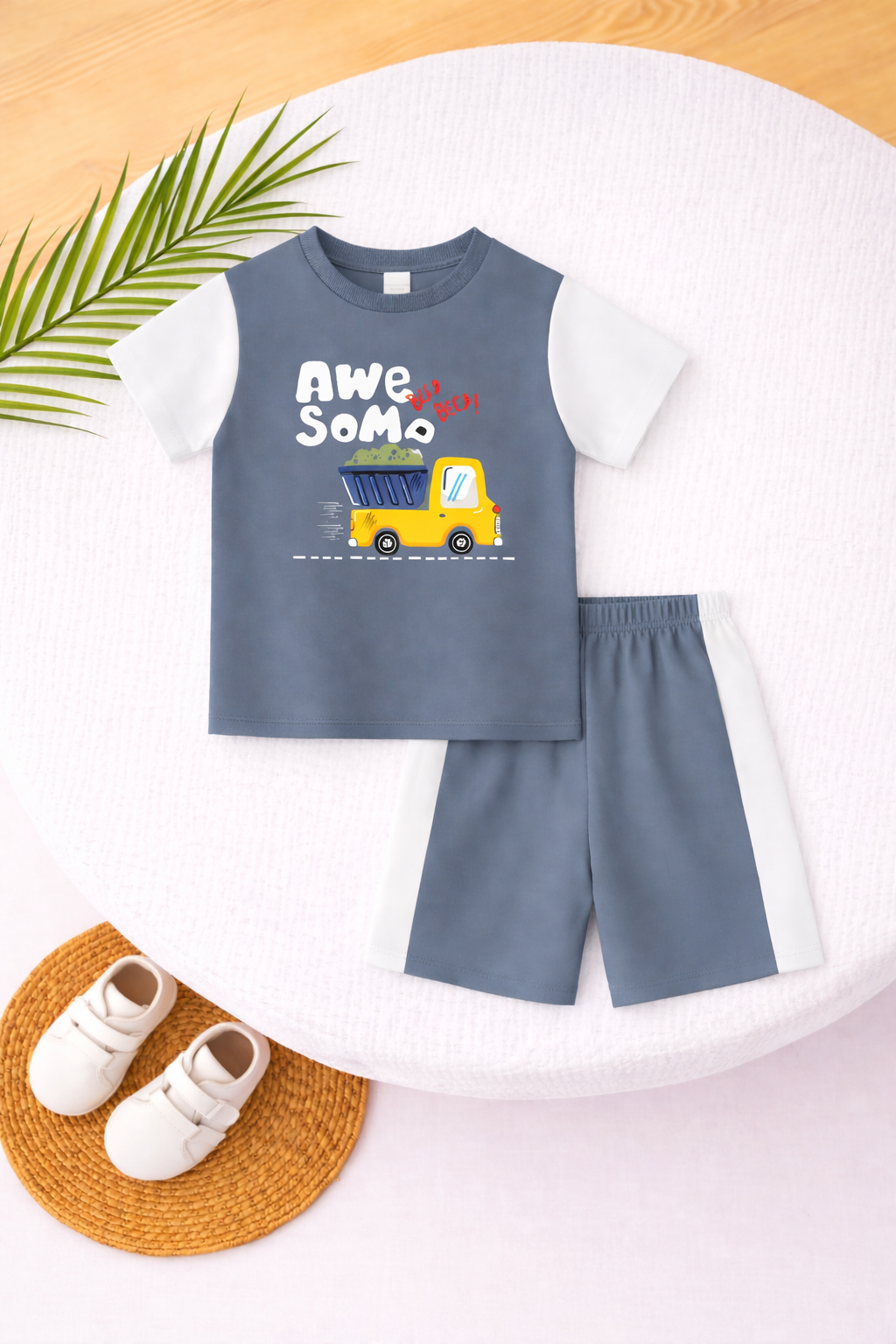 Awe-Somo Printed Short Set