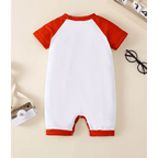 Penguin Printed Romper (Red)