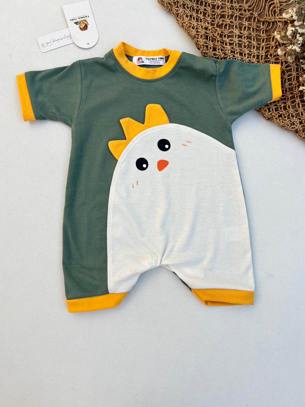 Happy Farm Cut & Sew Romper