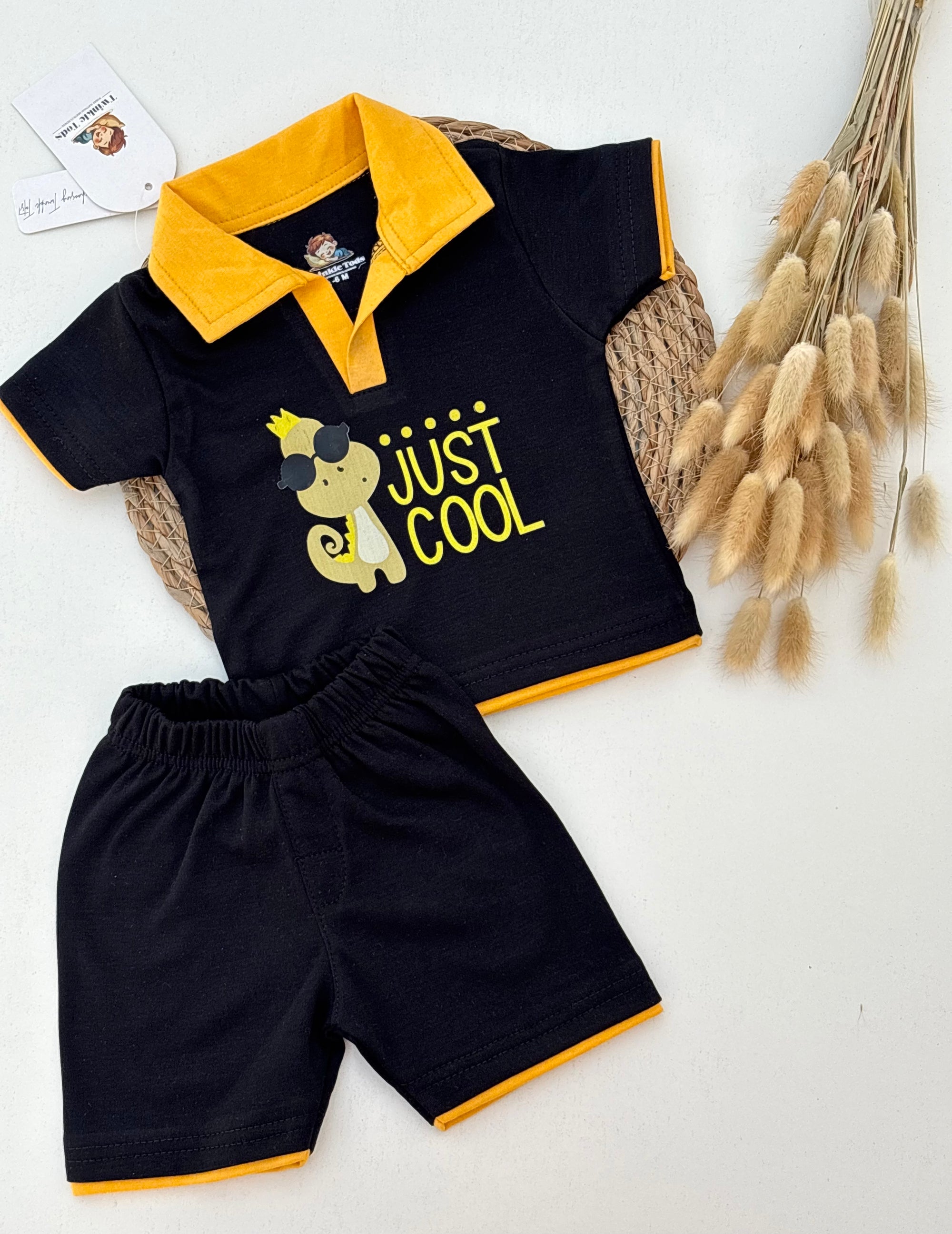 Just Cool Monkey Johnny Collar Set