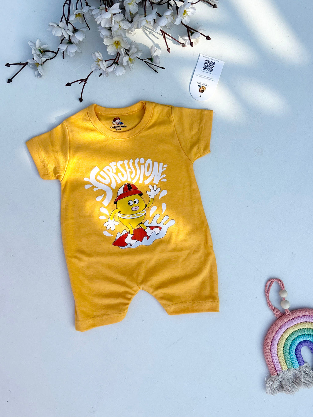 Yellow Splash Romper