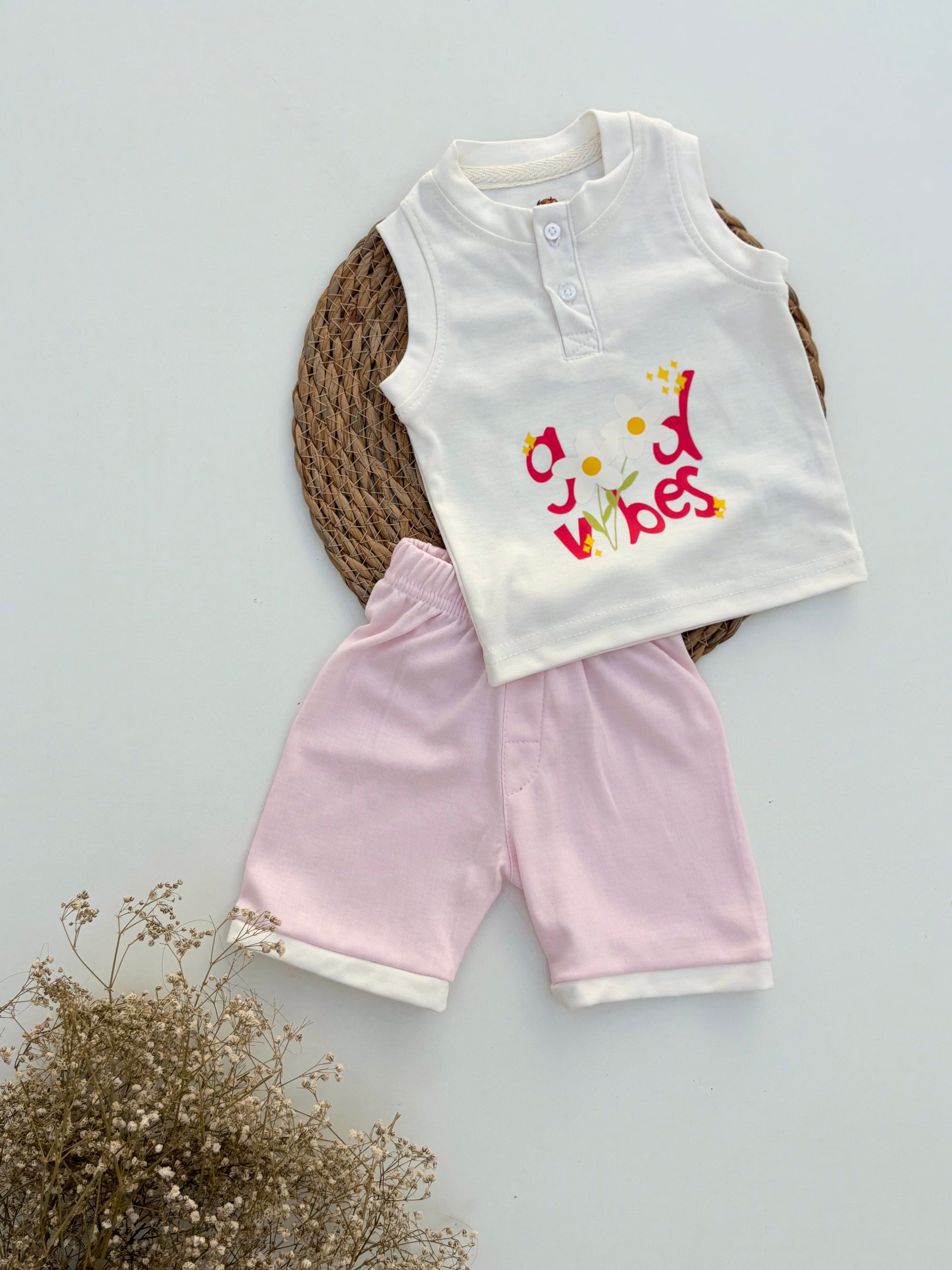 Daisy Dreams Henley Sando Set