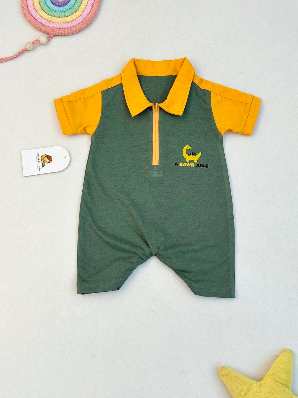 Arawrable Polo Zip Romper