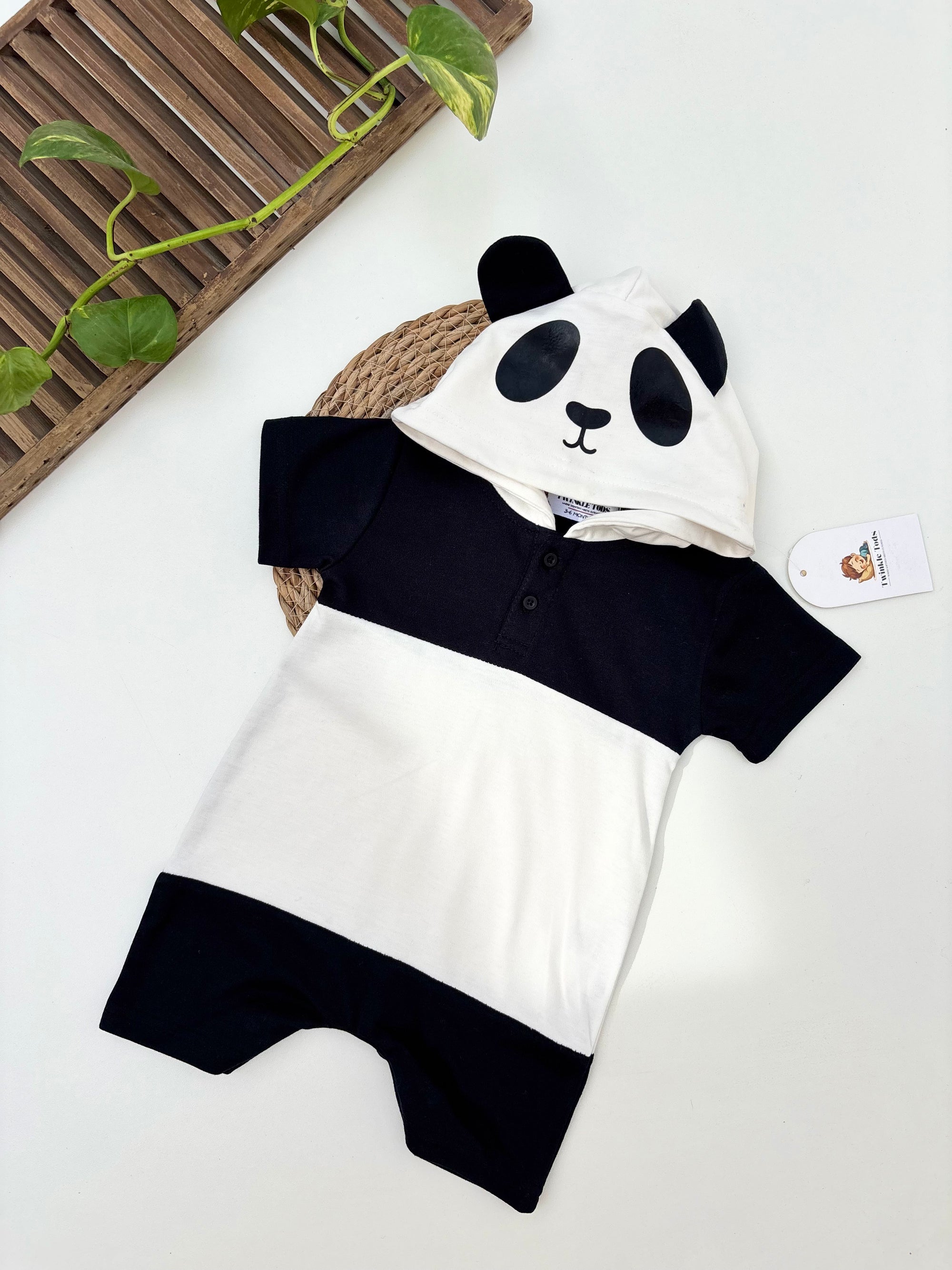 Little Panda Costume Romper