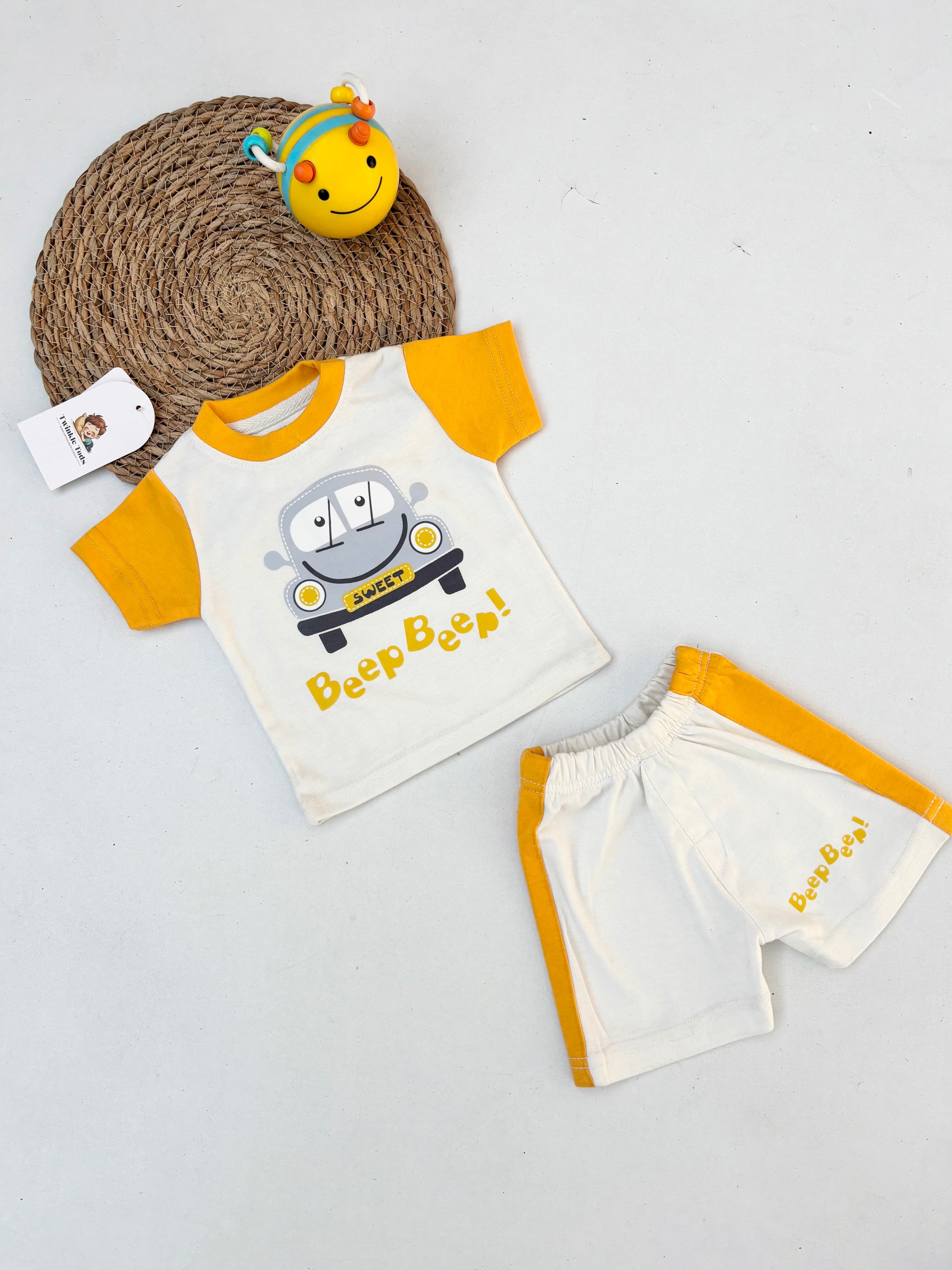 Beep Beep Printed Short Set