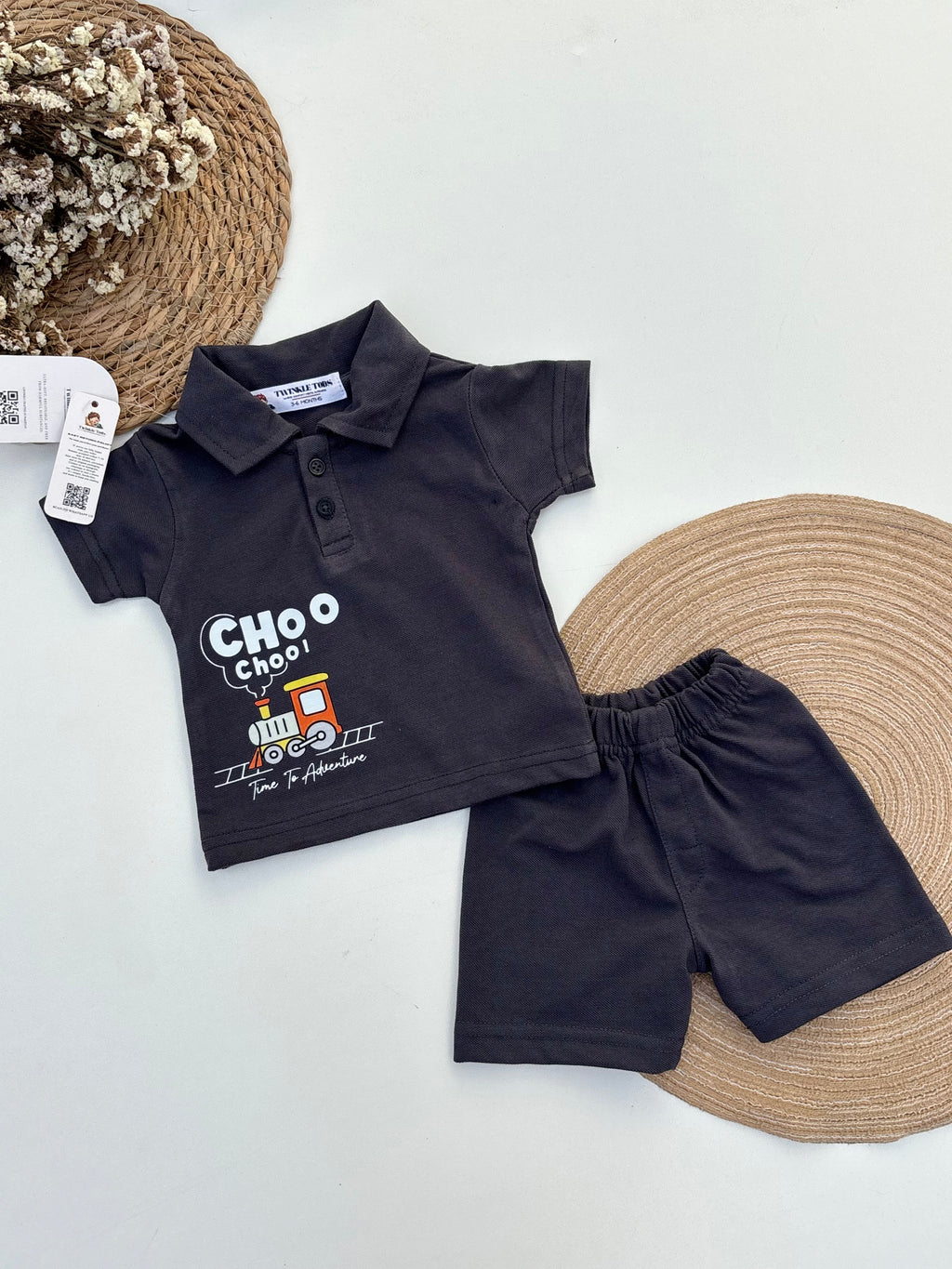 Train Time Polo Set