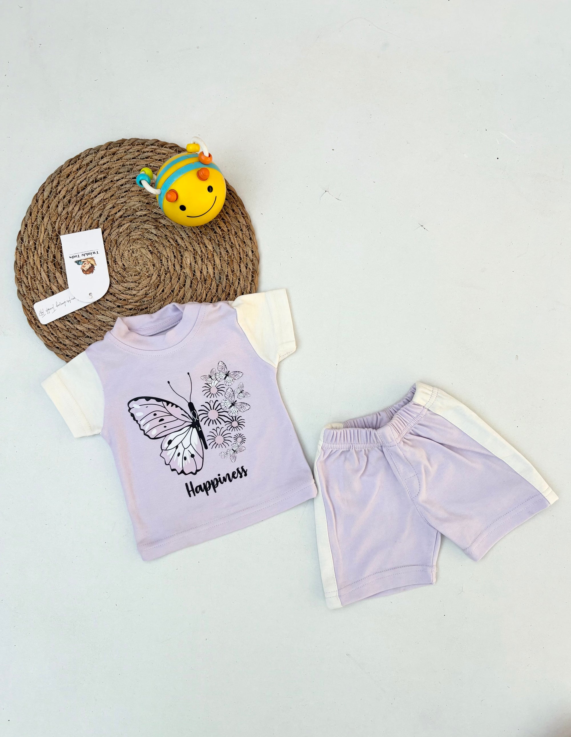Butterfly Happiness Printed Short Set