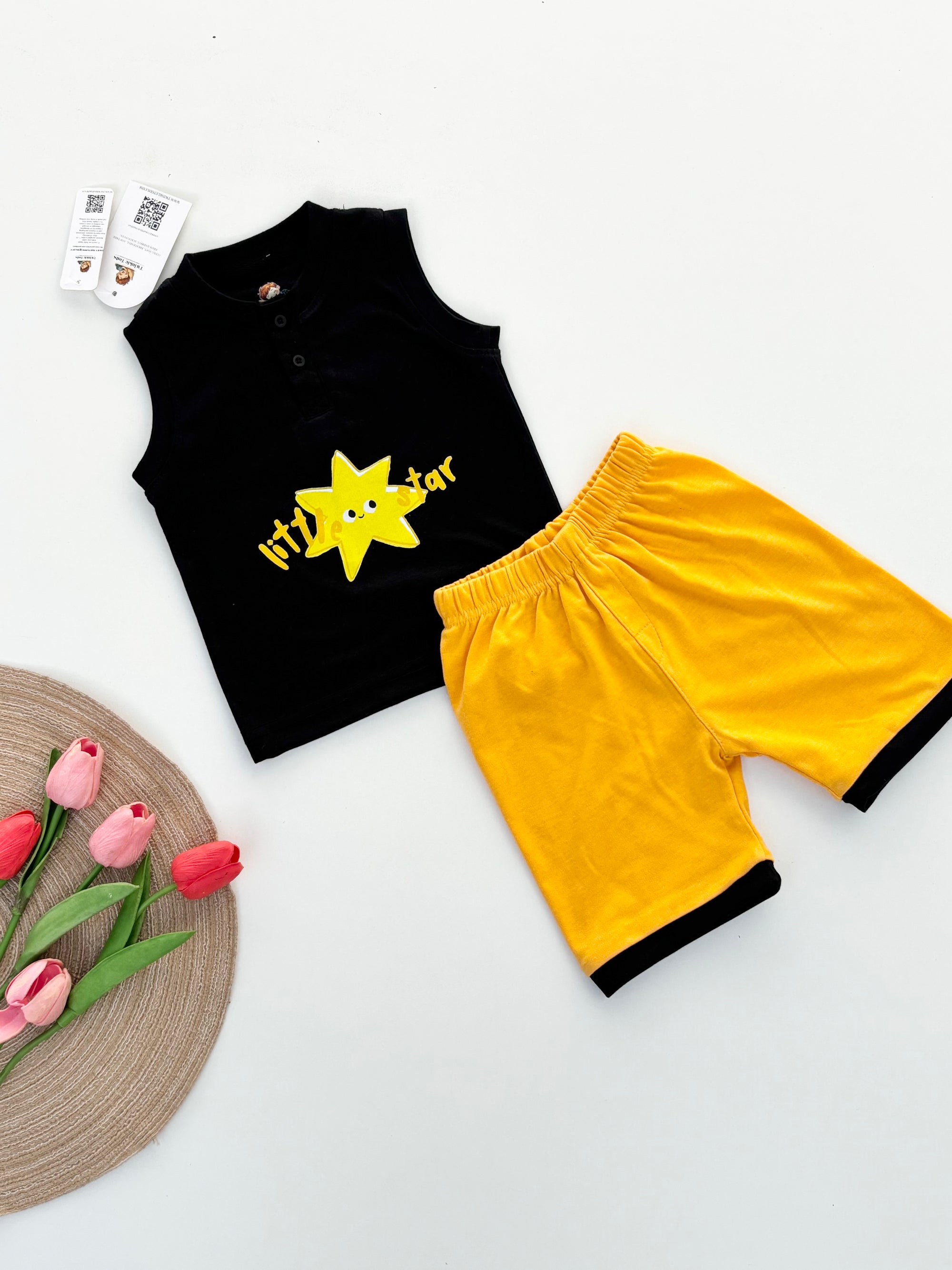 Little Star Henley Sando Set by Twinkle Tods
