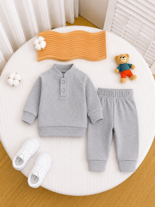 Ribbed Mockneck Set (RM-012)