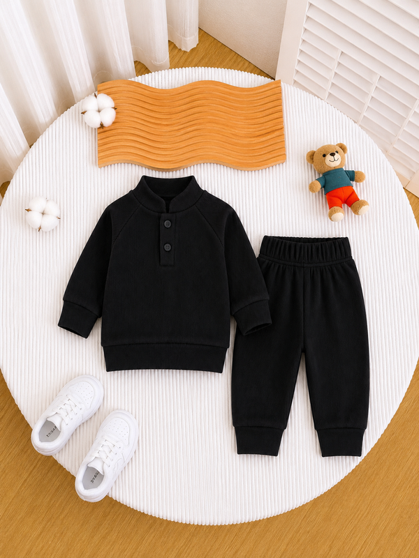 Ribbed Mockneck Set (RM-014)