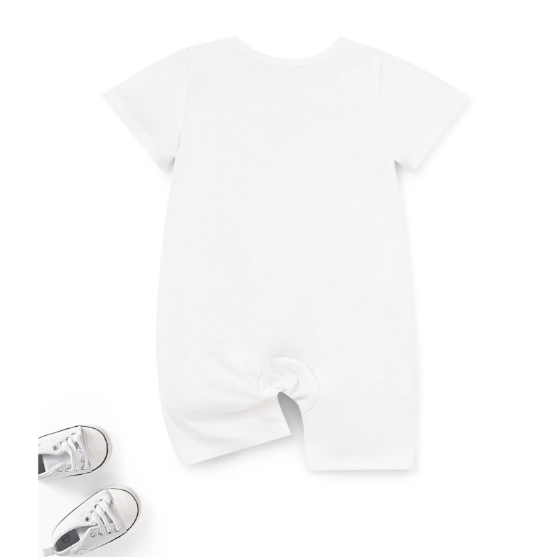 Tom & Jerry Printed Romper (White)