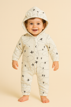 Tiny Traveler Hooded Sleepsuit