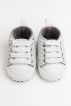 White Canvas Baby Sneakers (Imported)
