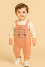 Scooter Time Winter Dungaree Romper