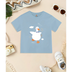 Duck Printed Basic Tee (Blue)