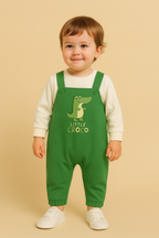 Little Croco Winter Dungaree Romper