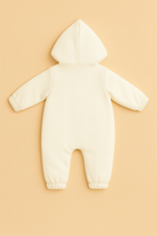 Cream Hooded Sleepsuit