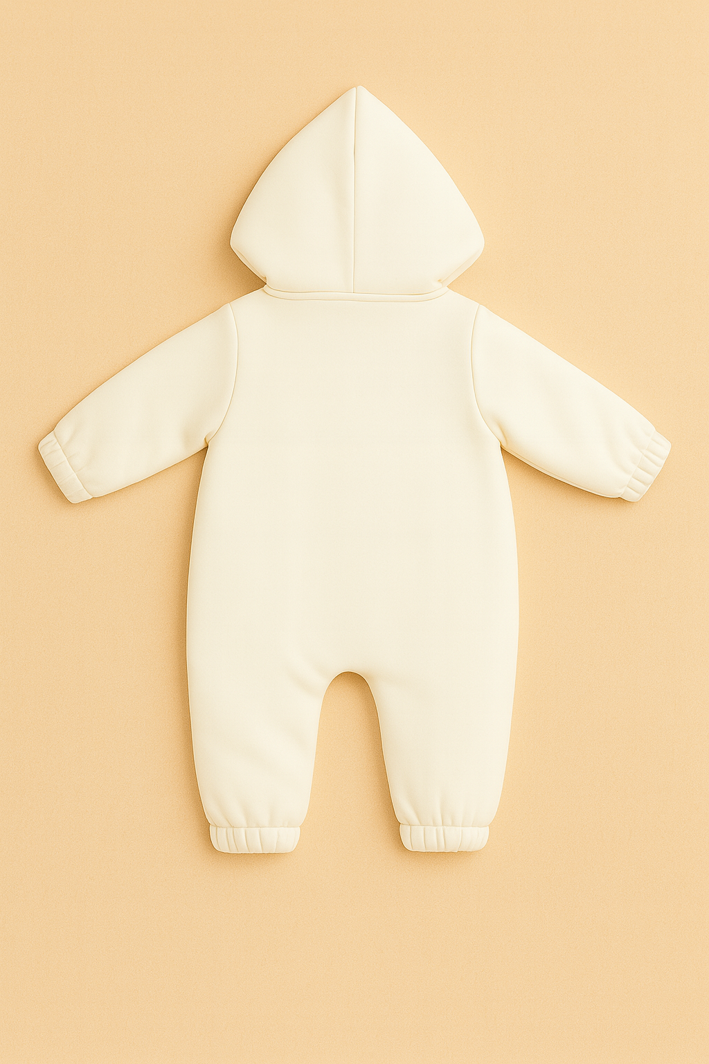 Cream Hooded Sleepsuit