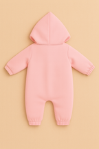 Pink Hooded Sleepsuit