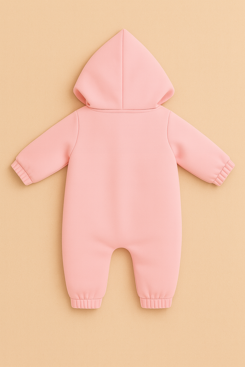 Pink Hooded Sleepsuit