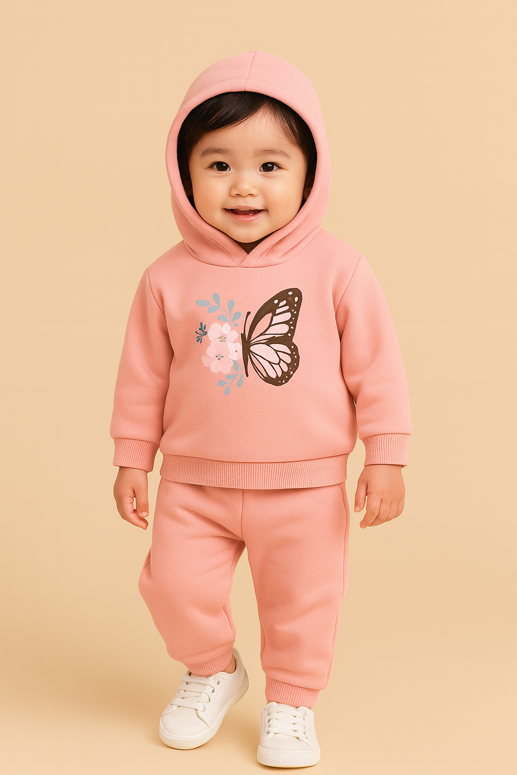 Floral Wings Hoodie Set