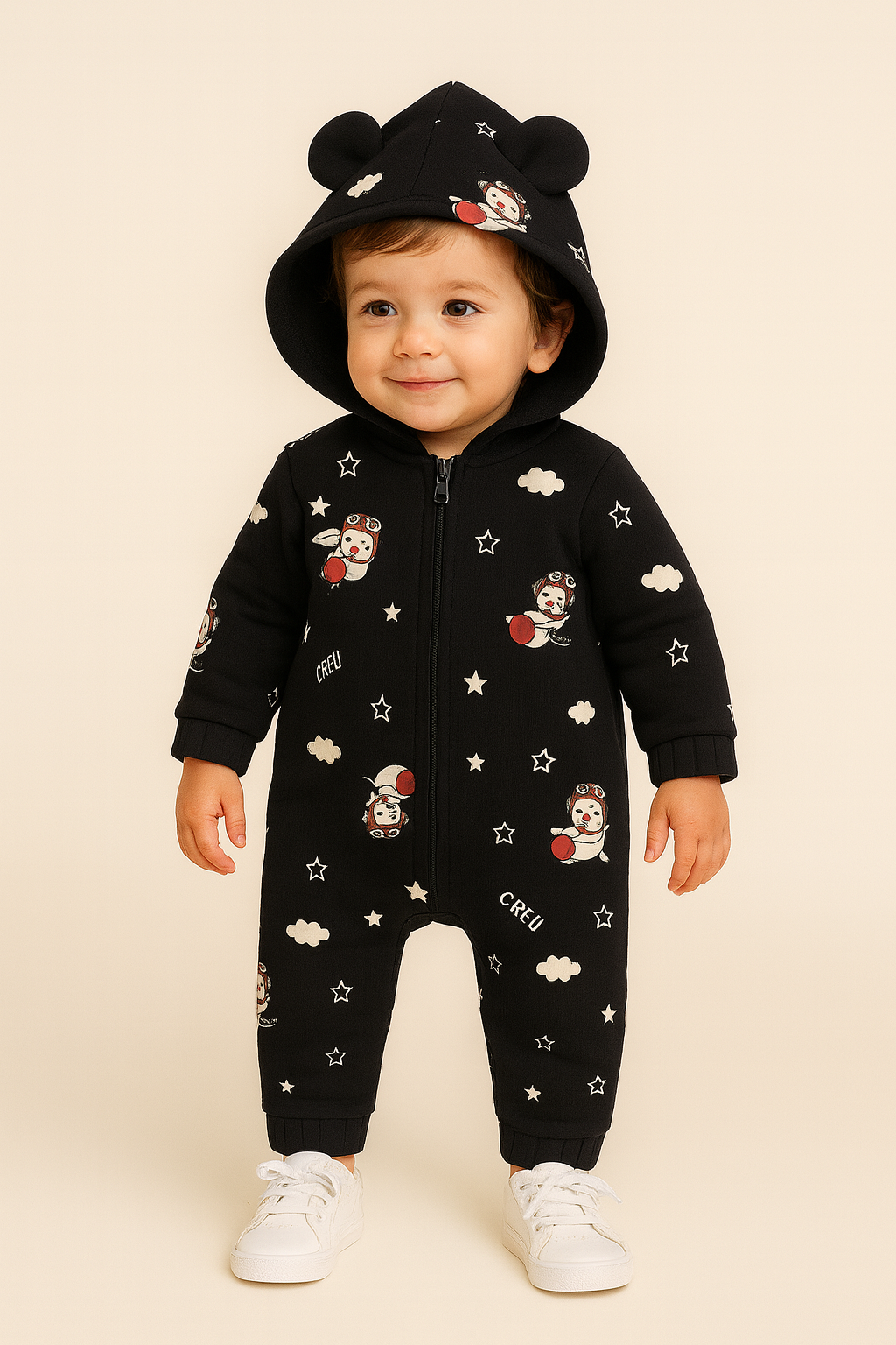 Cloud Rider Hooded Sleepsuit