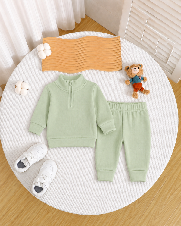 Ribbed HalfZipper Set (M-006)