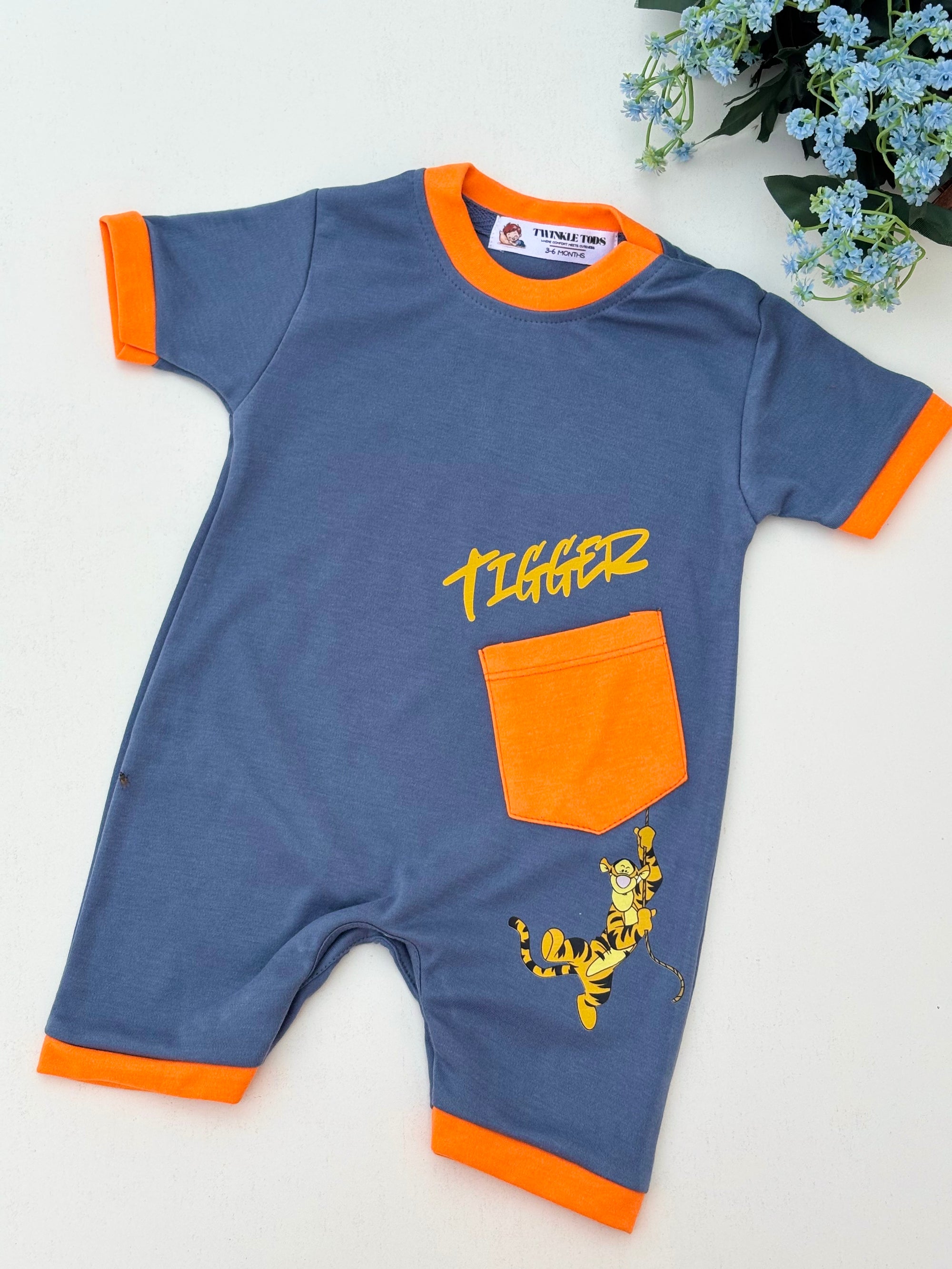 Tigger Buddy Pocket Romper