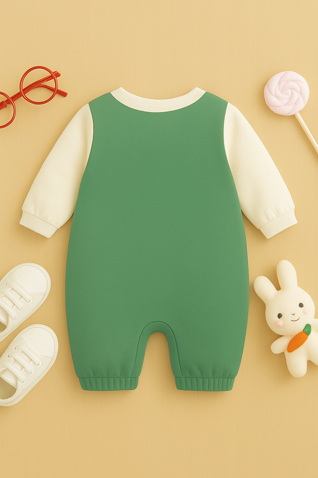 Little Croco Winter Dungaree Romper