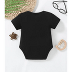 Giraffe Printed Romper (Black)