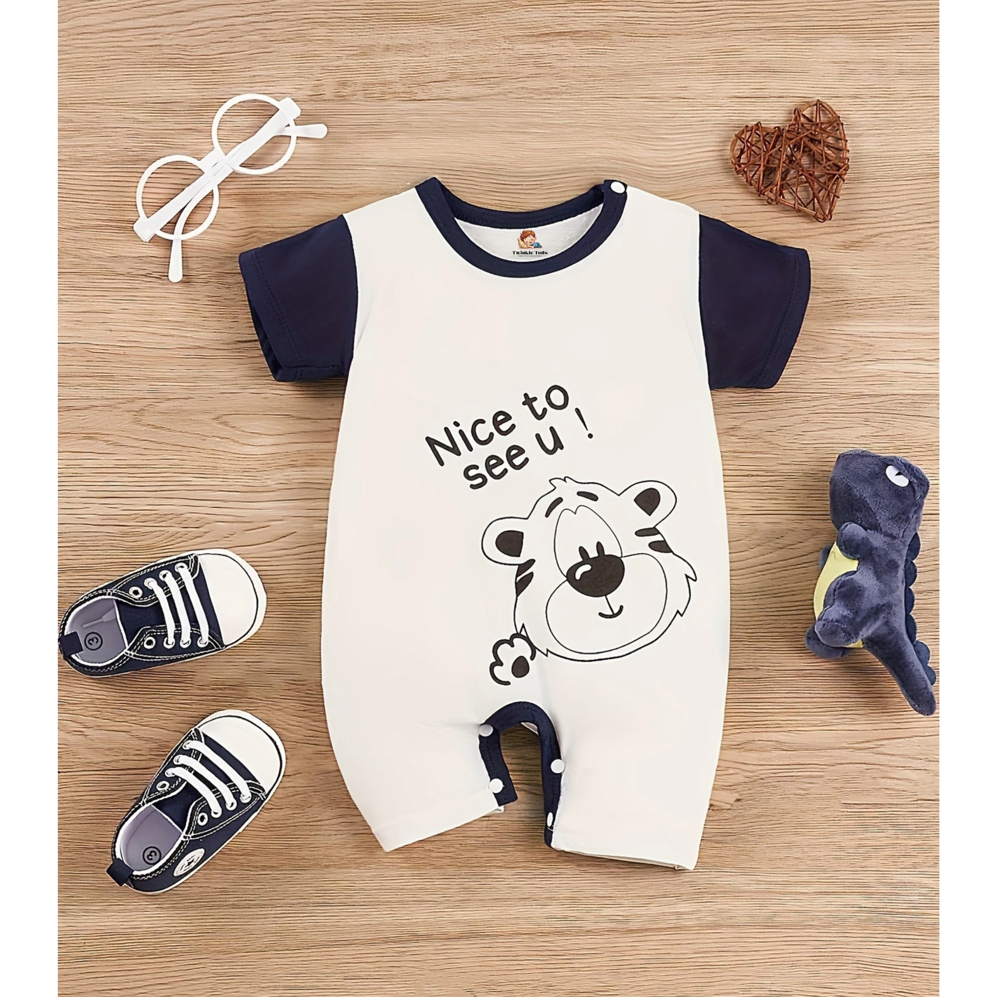 Nice to See You Printed Romper