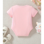 Giraffe Printed Romper (Pink)