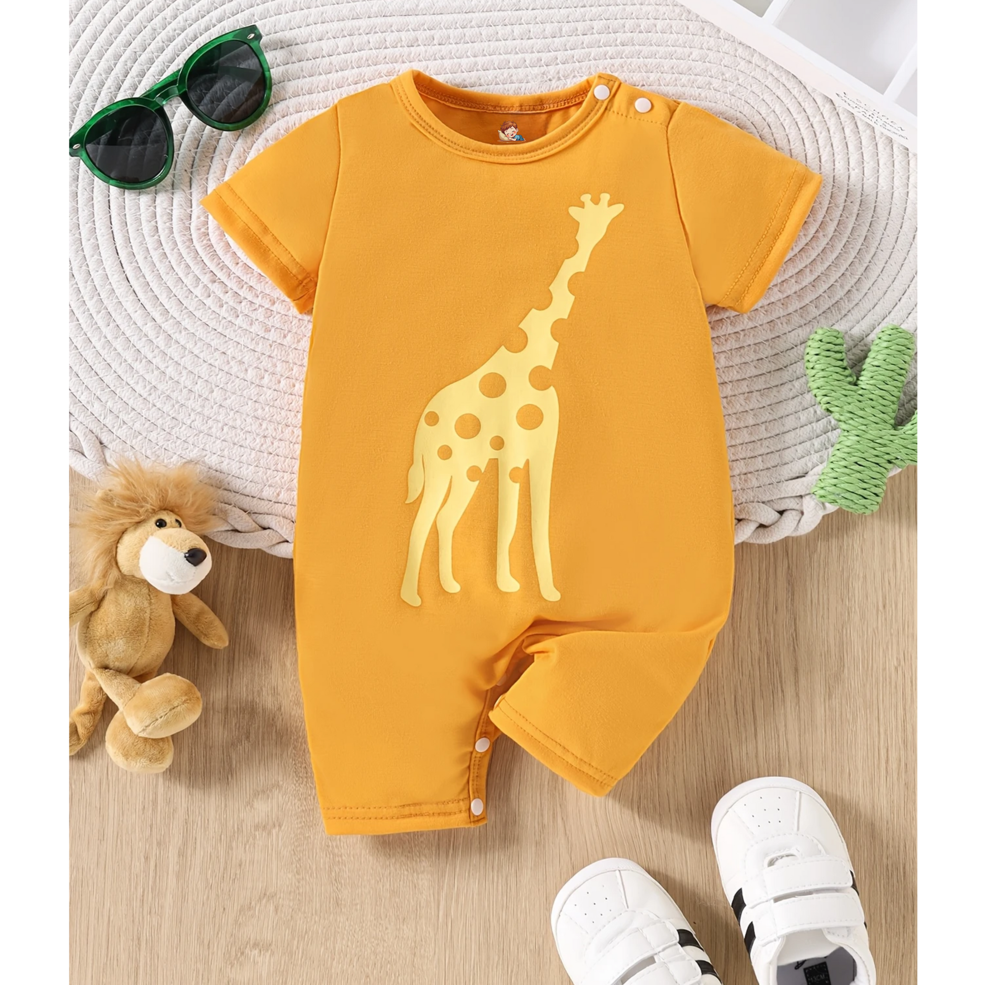 Giraffe Printed Romper
