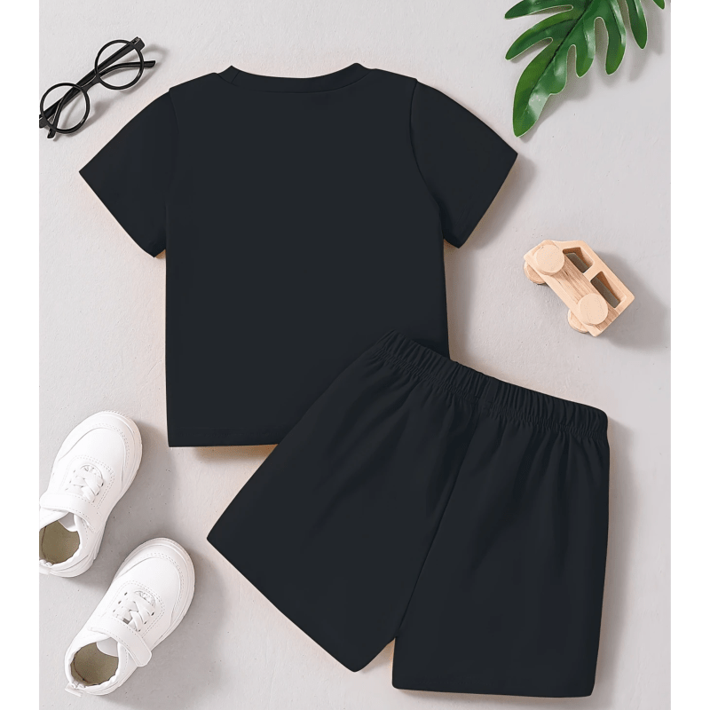 Play Dig Printed Short Set (Black)