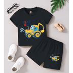 Play Dig Printed Short Set (Black)
