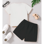 Play Dig Printed Short Set (White)