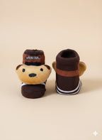 Brown Bear Baby Socks