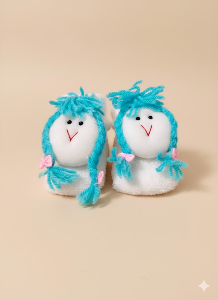 Newborn Soft Sole Trainers Shoes (Sky blue)