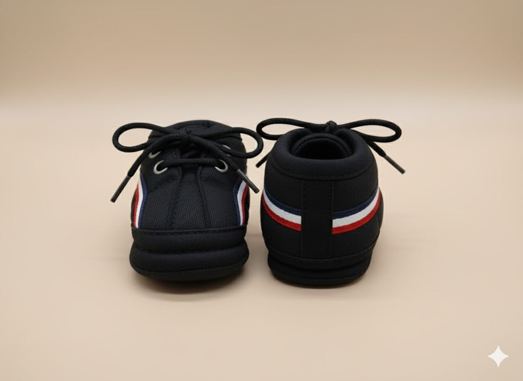 Tricolor Stripe Sneakers