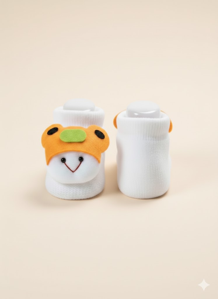 Newborn Soft Cotton Animal Face Shoes