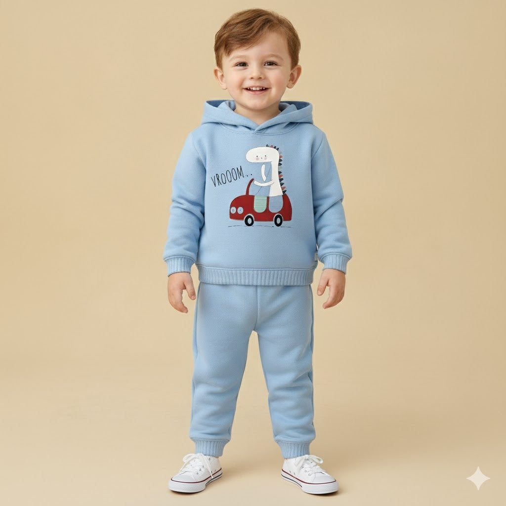 Vroom Dino Hoodie Set