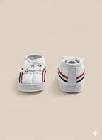 White And Red Canvas Shoes
